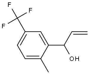 1-(2-methyl-5-(trifluoromethyl)phenyl)prop-2-en-1-ol 구조식 이미지