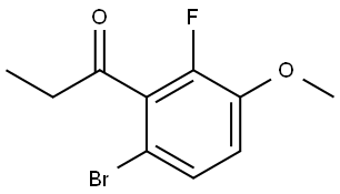 1-(6-bromo-2-fluoro-3-methoxyphenyl)propan-1-one Structure