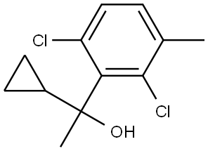 1-cyclopropyl-1-(2,6-dichloro-3-methylphenyl)ethanol Structure