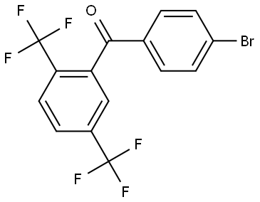 (2,5-bis(trifluoromethyl)phenyl)(4-bromophenyl)methanone Structure