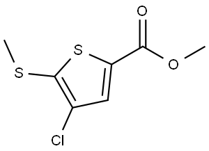 methyl 4-chloro-5-(methylthio)thiophene-2-carboxylate Structure