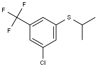 (3-chloro-5-(trifluoromethyl)phenyl)(isopropyl)sulfane Structure