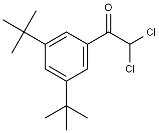 2,2-dichloro-1-(3,5-di-tert-butylphenyl)ethanone Structure