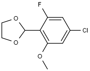 2-(4-chloro-2-fluoro-6-methoxyphenyl)-1,3-dioxolane Structure