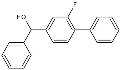 (2-fluoro-[1,1'-biphenyl]-4-yl)(phenyl)methanol Structure