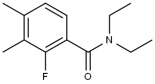 N,N-diethyl-2-fluoro-3,4-dimethylbenzamide Structure