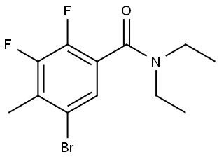 5-bromo-N,N-diethyl-2,3-difluoro-4-methylbenzamide Structure