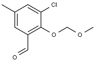 3-chloro-2-(methoxymethoxy)-5-methylbenzaldehyde 구조식 이미지