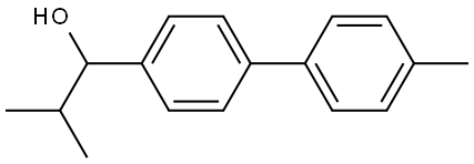 2-methyl-1-(4'-methyl-[1,1'-biphenyl]-4-yl)propan-1-ol Structure