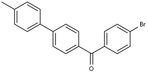 (4-bromophenyl)(4'-methyl-[1,1'-biphenyl]-4-yl)methanone Structure