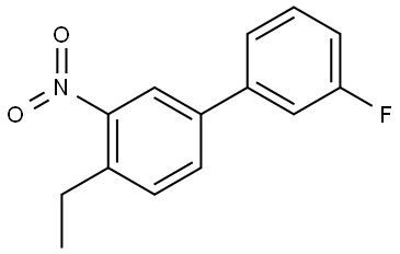 4-ethyl-3'-fluoro-3-nitro-1,1'-biphenyl Structure