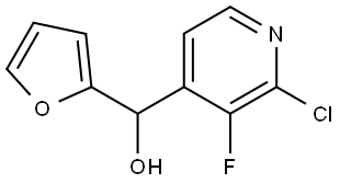 (2-chloro-3-fluoropyridin-4-yl)(furan-2-yl)methanol Structure