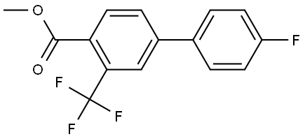 methyl 4'-fluoro-3-(trifluoromethyl)-[1,1'-biphenyl]-4-carboxylate Structure