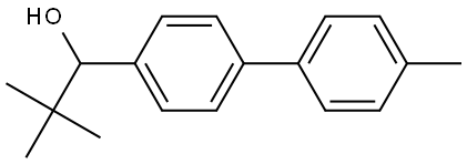 2,2-dimethyl-1-(4'-methyl-[1,1'-biphenyl]-4-yl)propan-1-ol Structure