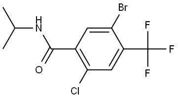 5-bromo-2-chloro-N-isopropyl-4-(trifluoromethyl)benzamide Structure