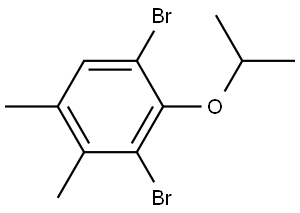 1,3-dibromo-2-isopropoxy-4,5-dimethylbenzene Structure