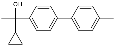 1-cyclopropyl-1-(4'-methyl-[1,1'-biphenyl]-4-yl)ethanol Structure