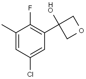 3-(5-chloro-2-fluoro-3-methylphenyl)oxetan-3-ol 구조식 이미지