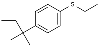 ethyl(4-(tert-pentyl)phenyl)sulfane 구조식 이미지