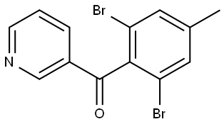 (2,6-dibromo-4-methylphenyl)(pyridin-3-yl)methanone Structure