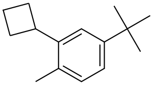 4-(tert-butyl)-2-cyclobutyl-1-methylbenzene Structure