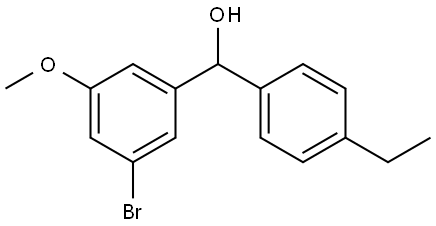 (3-bromo-5-methoxyphenyl)(4-ethylphenyl)methanol Structure