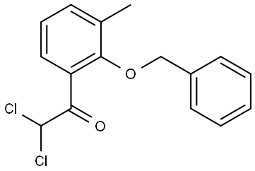 1-(2-(benzyloxy)-3-methylphenyl)-2,2-dichloroethanone Structure