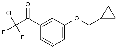 2-chloro-1-(3-(cyclopropylmethoxy)phenyl)-2,2-difluoroethanone 구조식 이미지