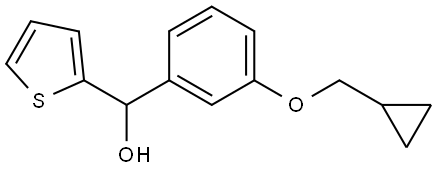 (3-(cyclopropylmethoxy)phenyl)(thiophen-2-yl)methanol Structure