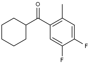 cyclohexyl(4,5-difluoro-2-methylphenyl)methanone Structure