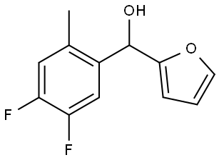 (4,5-difluoro-2-methylphenyl)(furan-2-yl)methanol Structure