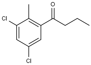 1-(3,5-dichloro-2-methylphenyl)butan-1-one Structure