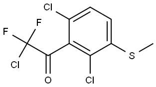 2-chloro-1-(2,6-dichloro-3-(methylthio)phenyl)-2,2-difluoroethanone Structure