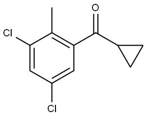 cyclopropyl(3,5-dichloro-2-methylphenyl)methanone Structure