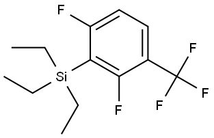 (2,6-difluoro-3-(trifluoromethyl)phenyl)triethylsilane Structure