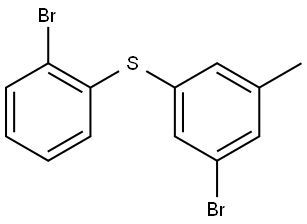 (3-bromo-5-methylphenyl)(2-bromophenyl)sulfane Structure