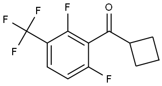 cyclobutyl(2,6-difluoro-3-(trifluoromethyl)phenyl)methanone Structure