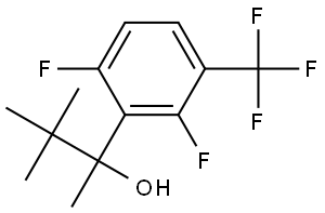 2-(2,6-difluoro-3-(trifluoromethyl)phenyl)-3,3-dimethylbutan-2-ol Structure