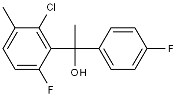 1-(2-chloro-6-fluoro-3-methylphenyl)-1-(4-fluorophenyl)ethanol Structure