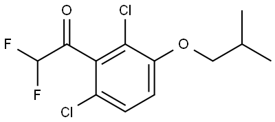 1-(2,6-dichloro-3-isobutoxyphenyl)-2,2-difluoroethanone Structure