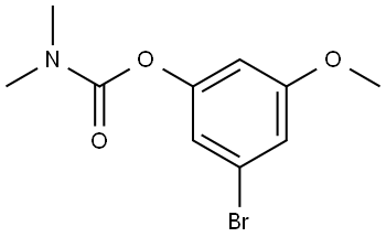 3-bromo-5-methoxyphenyl dimethylcarbamate Structure