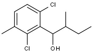 1-(2,6-dichloro-3-methylphenyl)-2-methylbutan-1-ol Structure