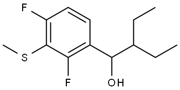 1-(2,4-difluoro-3-(methylthio)phenyl)-2-ethylbutan-1-ol Structure