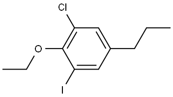 1-chloro-2-ethoxy-3-iodo-5-propylbenzene Structure