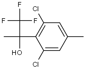 2-(2,6-dichloro-4-methylphenyl)-1,1,1-trifluoropropan-2-ol Structure