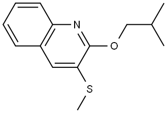 2-isobutoxy-3-(methylthio)quinoline Structure