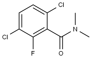 3,6-dichloro-2-fluoro-N,N-dimethylbenzamide Structure