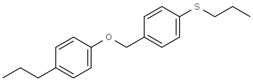 propyl(4-((4-propylphenoxy)methyl)phenyl)sulfane Structure