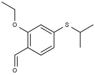 2-ethoxy-4-(isopropylthio)benzaldehyde Structure