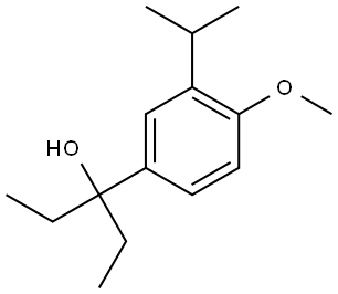 3-(3-isopropyl-4-methoxyphenyl)pentan-3-ol Structure